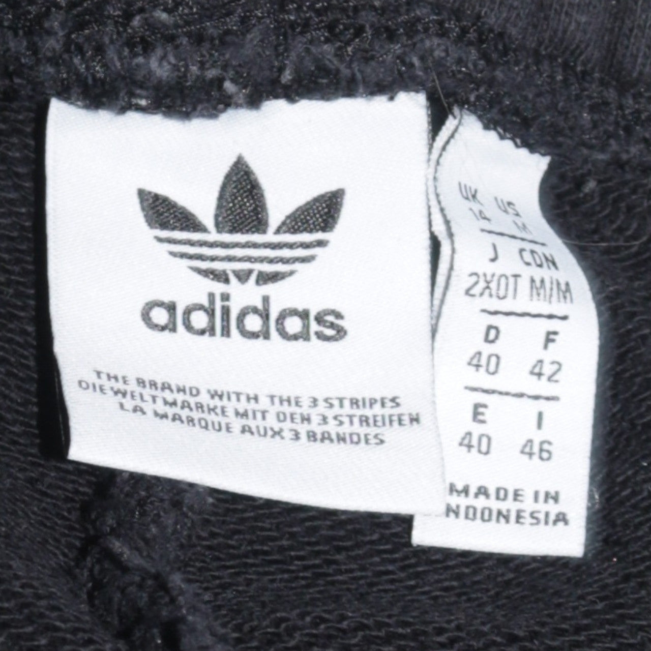 adidas Womens Black Cargo Fleece Jogger Trousers Size 14