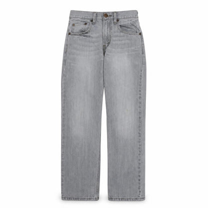Levi's Girls Grey 514 Slim Straight Jeans 14 Years Cotton Denim