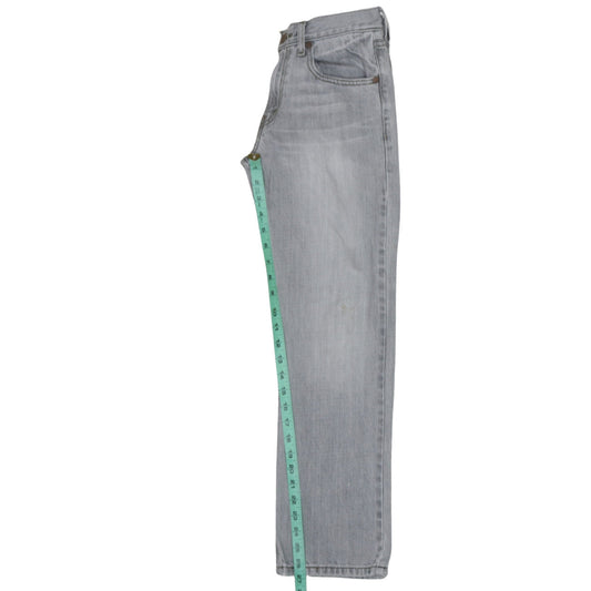 Levi's Girls Grey 514 Slim Straight Jeans 14 Years Cotton Denim