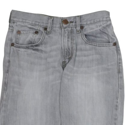 Levi's Girls Grey 514 Slim Straight Jeans 14 Years Cotton Denim