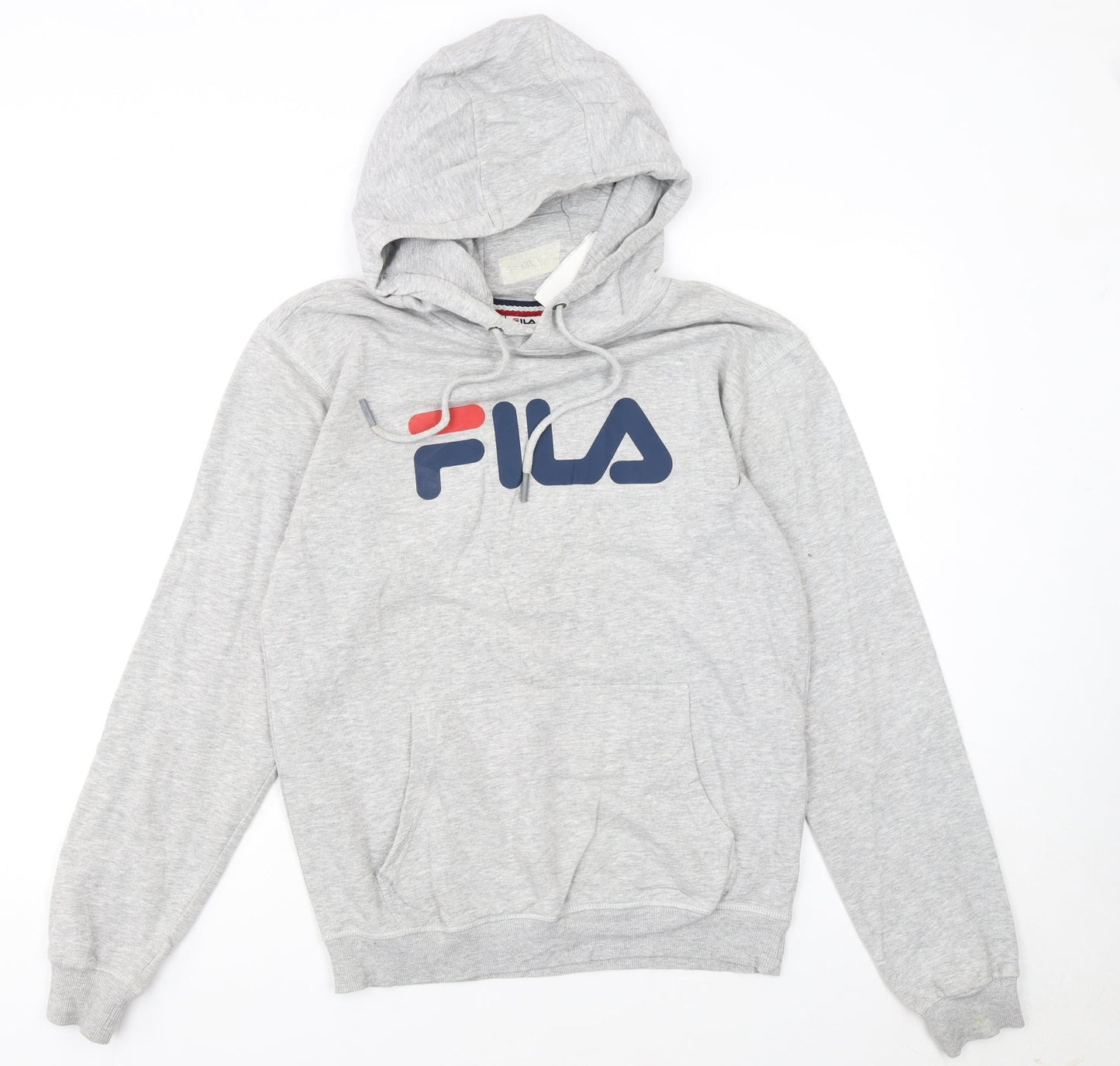 Fila Womens Grey XS Pullover Hoodie with Logo Print