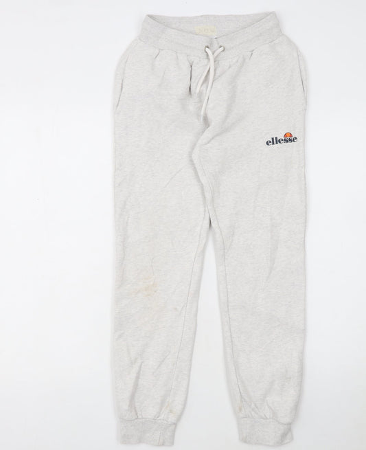 Ellesse Girls Grey Jogger Sweatpants 12-13 Years Cotton Blend