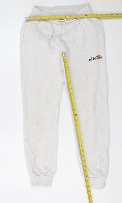 Ellesse Girls Grey Jogger Sweatpants 12-13 Years Cotton Blend