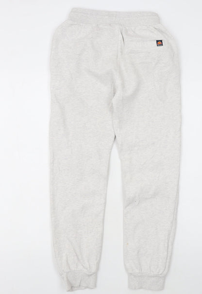Ellesse Girls Grey Jogger Sweatpants 12-13 Years Cotton Blend
