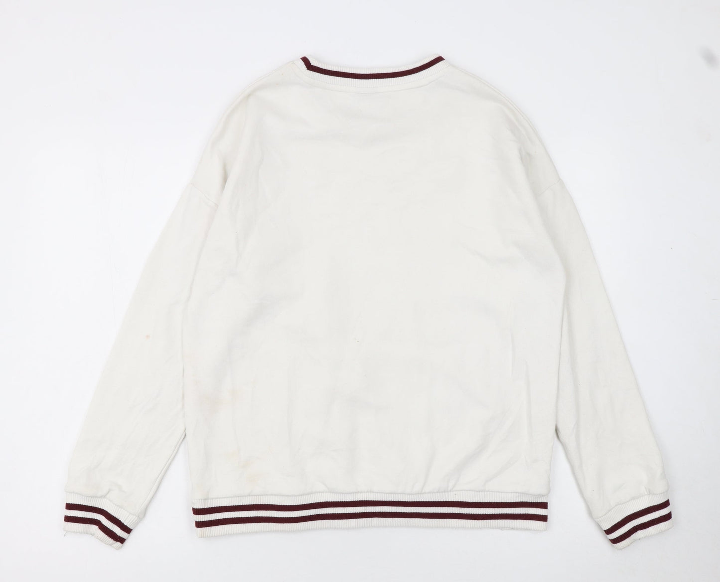 Disney Women's White Mickey Mouse Authentic Sweatshirt Size M