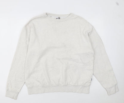 Puma Women's Beige Cotton Blend Pullover Sweatshirt Size L