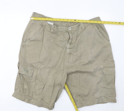 WRG Jean Co Men Beige Cargo Shorts Size 40 Cotton Casual