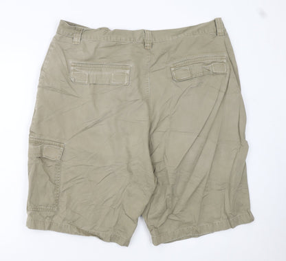 WRG Jean Co Men Beige Cargo Shorts Size 40 Cotton Casual