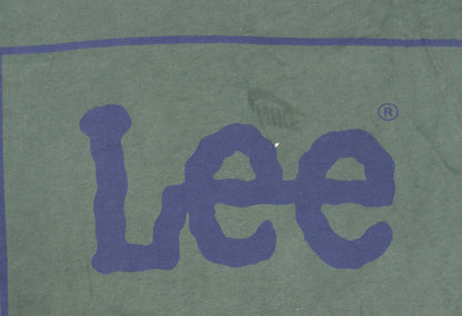 Lee Men’s Green Logo Pullover Sweatshirt Size M