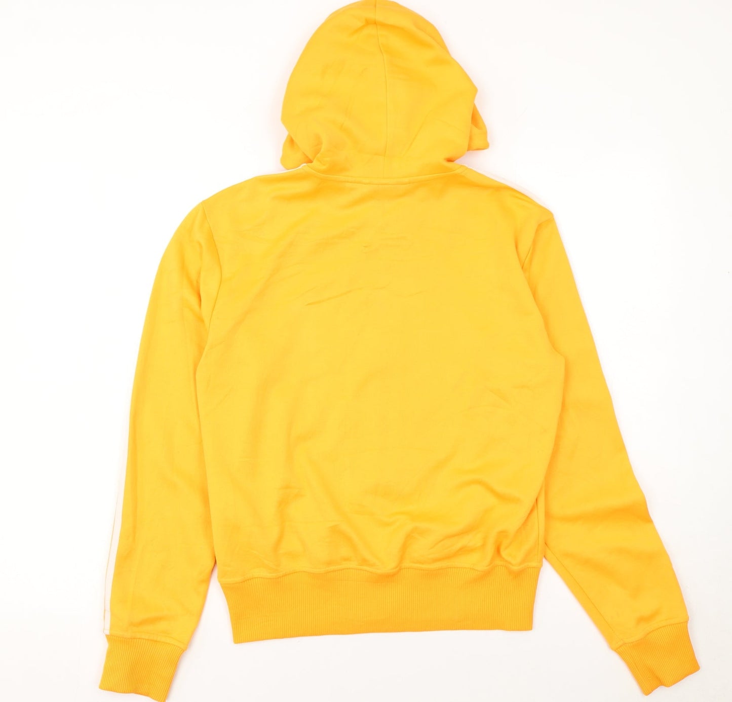 Adidas Women’s Yellow Full Zip Hoodie Small Cotton Blend