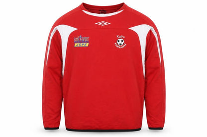 Umbro Men's Red Crew Neck Pullover Football Sweatshirt M