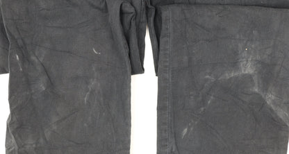 Wrangler Men's Black Cargo Trousers 44W 32L Relaxed Fit Cotton