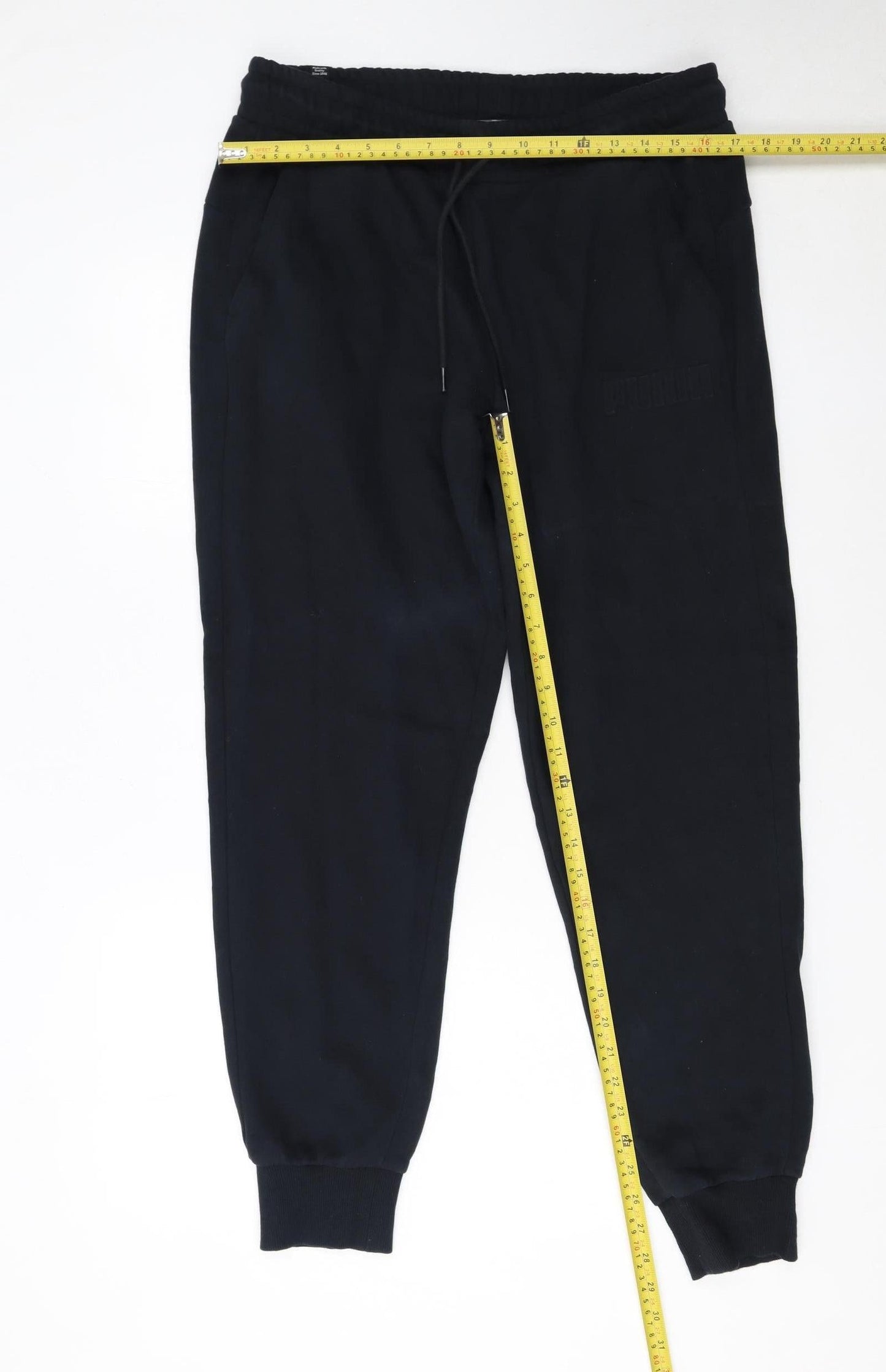 Puma Men's Black Jogger Sweatpants L Regular Fit Casual Trousers