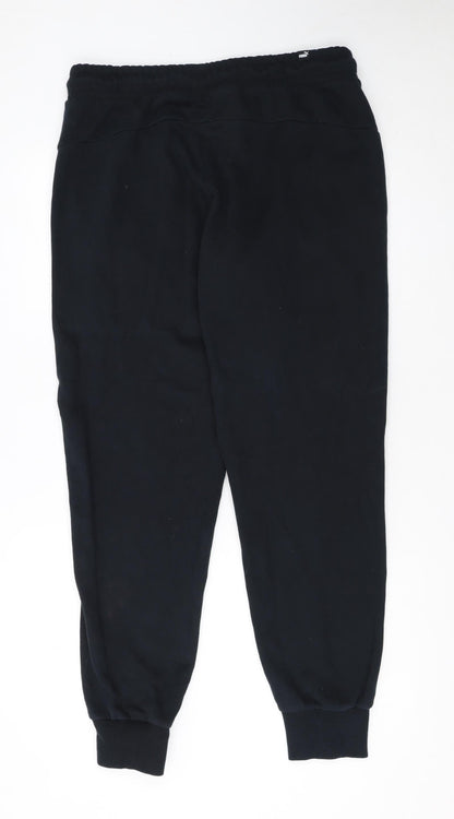 Puma Men's Black Jogger Sweatpants L Regular Fit Casual Trousers