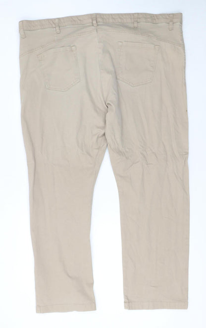Wrangler Men's Beige Chino Trousers Size 44 Straight Fit