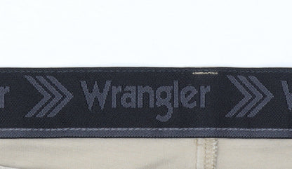Wrangler Men's Beige Chino Trousers Size 44 Straight Fit