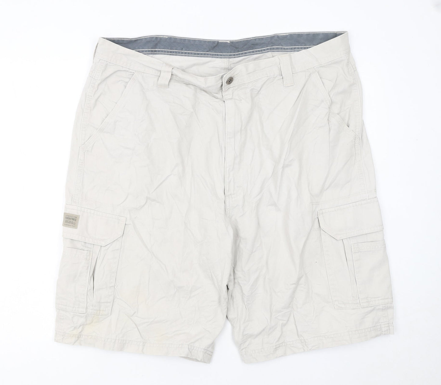 Wrangler Men's Beige Cargo Shorts 40in Cotton Lightweight Summer