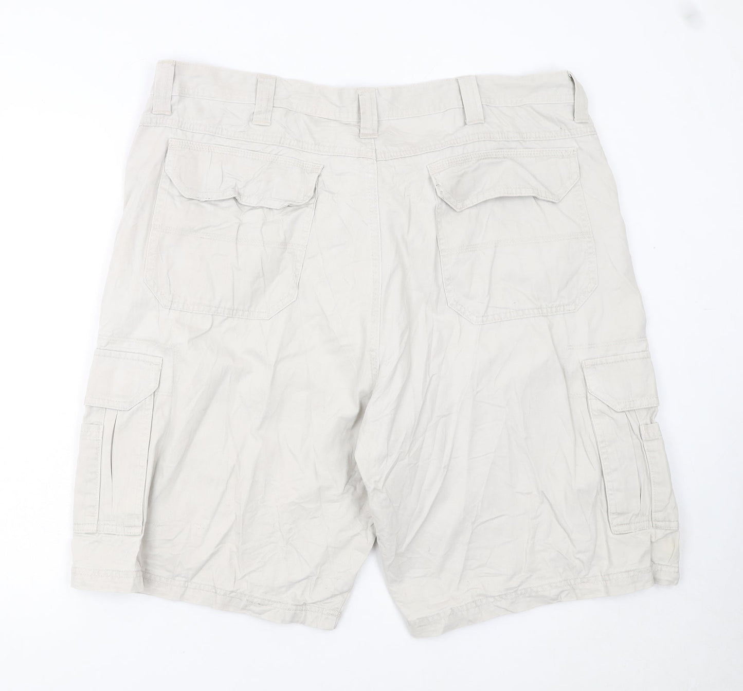Wrangler Men's Beige Cargo Shorts 40in Cotton Lightweight Summer