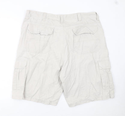 Wrangler Men's Beige Cargo Shorts 40in Cotton Lightweight Summer
