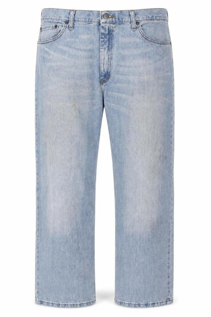 Wrangler Men's Blue Light Wash Straight Denim Jeans 44x30