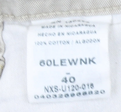 Wrangler Men's Beige Cargo Shorts Size 40 Cotton Canvas Casual