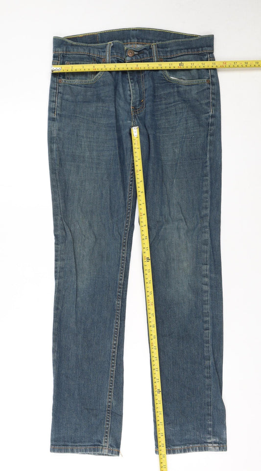 Levi's Women's Blue Straight Leg Denim Jeans Size 12 Regular