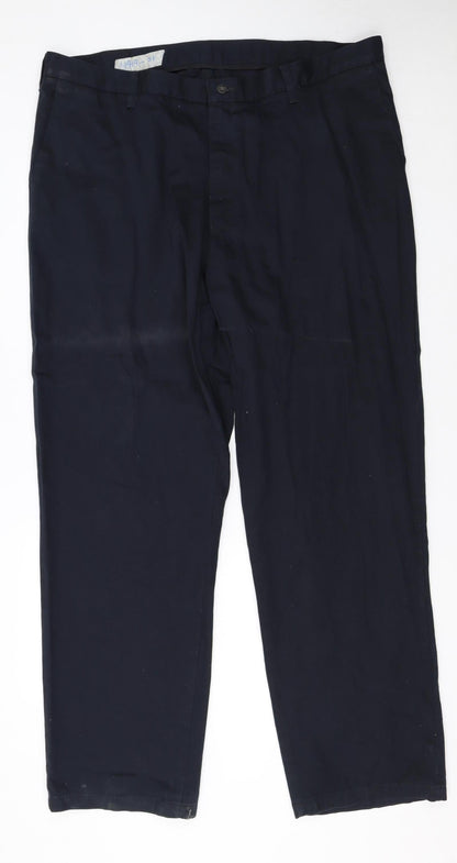 Mens UK Size 2XL Lee Regular Fit Chino Blue Trousers
