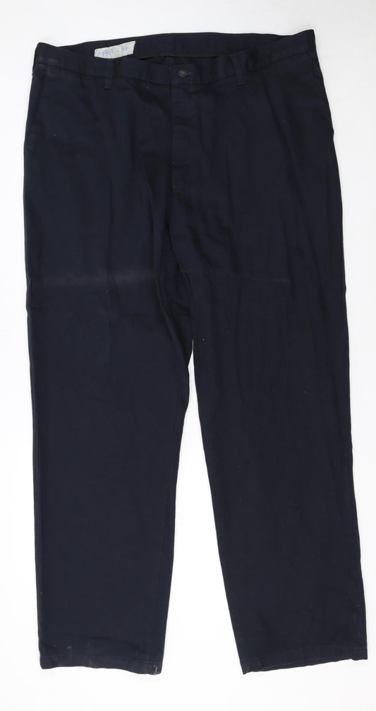 Mens UK Size 2XL Lee Regular Fit Chino Blue Trousers