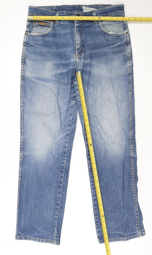 Wrangler Men's Blue Texas Stretch Straight Jeans W33 L30