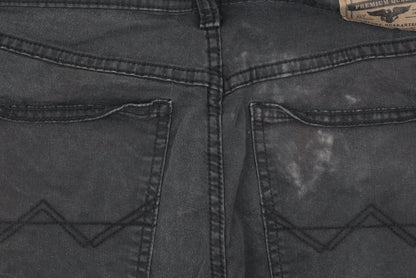 Wrangler Men's Black Straight Fit Jeans 30x32 Cotton Denim
