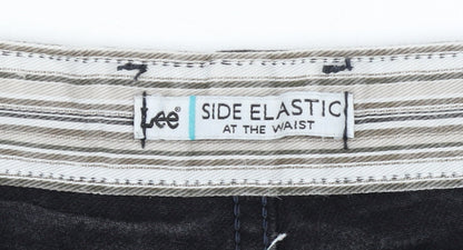 Lee Women's Black Plus Size 22 High Rise Straight Denim Jeans