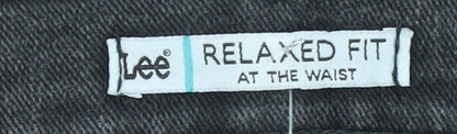 Lee Women's Black Relaxed Fit Straight Leg Jeans Size 12