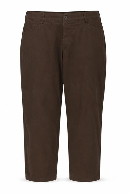 Lee Womens Brown Relaxed Fit Cotton Chino Trousers Size 22W