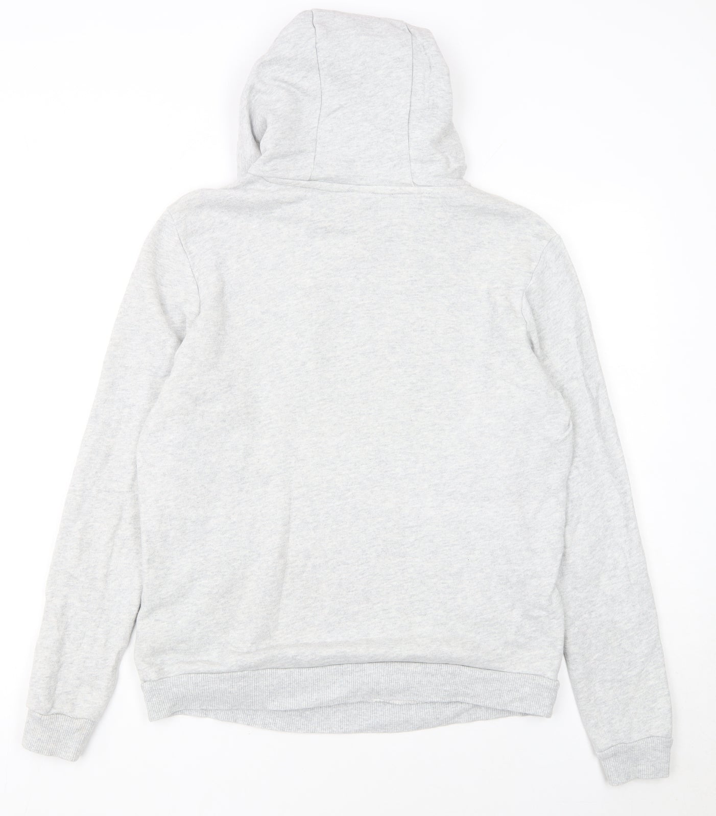 Reebok Women's Grey Pullover Hoodie Small Logo Cotton Blend