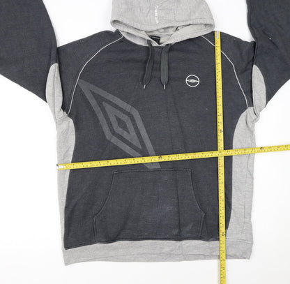 Umbro Men's Grey XL Pullover Hoodie Sweatshirt Sportswear