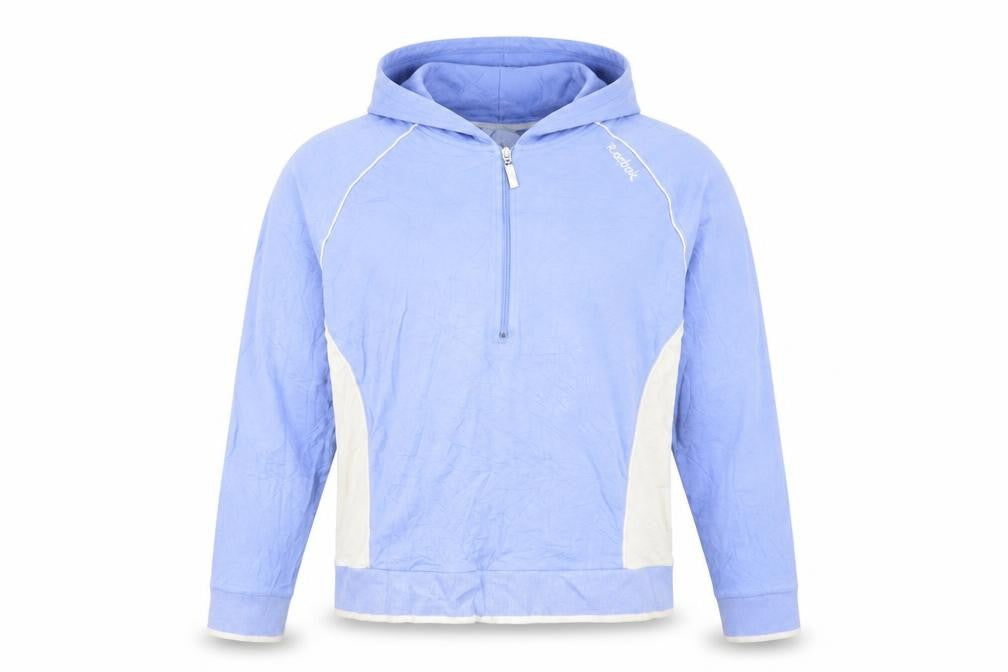 Reebok Women's Blue 1/2 Zip Hooded Sweatshirt Size 16