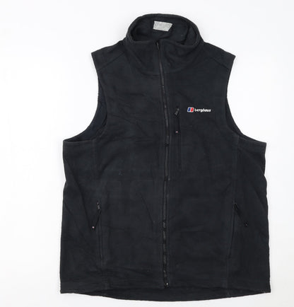 Berghaus Men’s Black Fleece Bodywarmer Waistcoat Size S Outdoor Vest