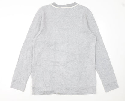 Reebok Classic Men's Grey Pullover Sweatshirt M Crew Neck Logo