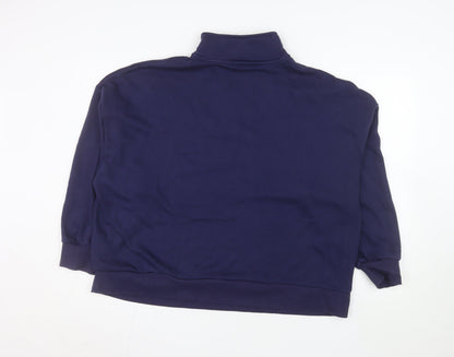 Dunnes Stores Men's Blue Michigan Half Zip Sweatshirt XL