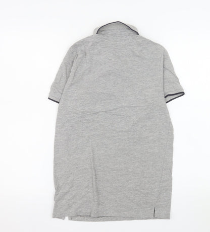 Springfield Men's Grey Slim Fit Polo Shirt Size S