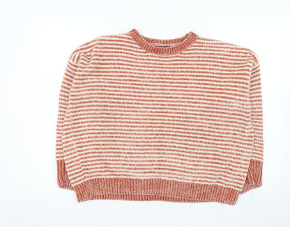 Primark Women’s Striped Crew Neck Knit Jumper Small Multicoloured