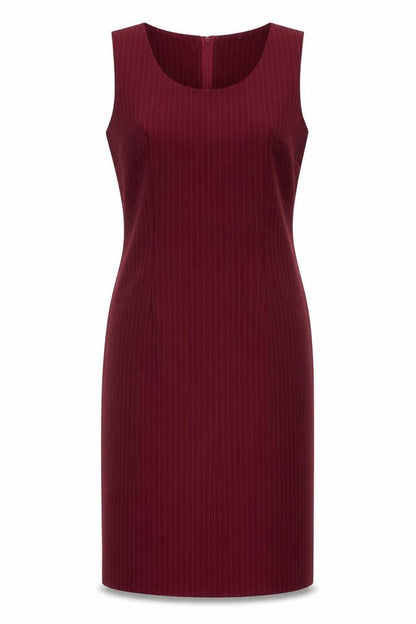 Cartise Women Red Size 12 Sheath Knee Length Sleeveless Dress