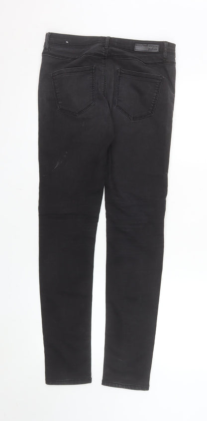 Stradivarius Women Black High Rise Skinny Jeans Size 10