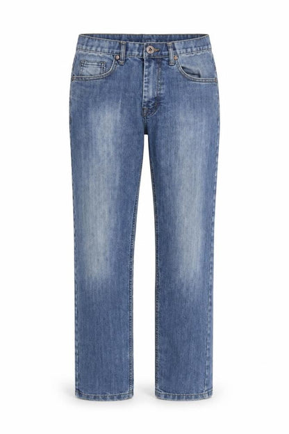 APT Womens Blue Straight Leg Mid Rise Denim Jeans Size 30R