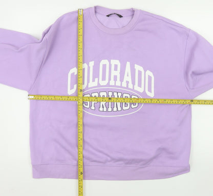 Dunnes Stores Womens Purple Colorado Springs Pullover Sweatshirt L