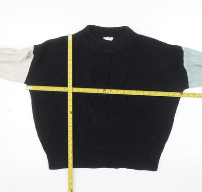 SKFK Womens Multicoloured Cotton Crew Neck Jumper Size 12