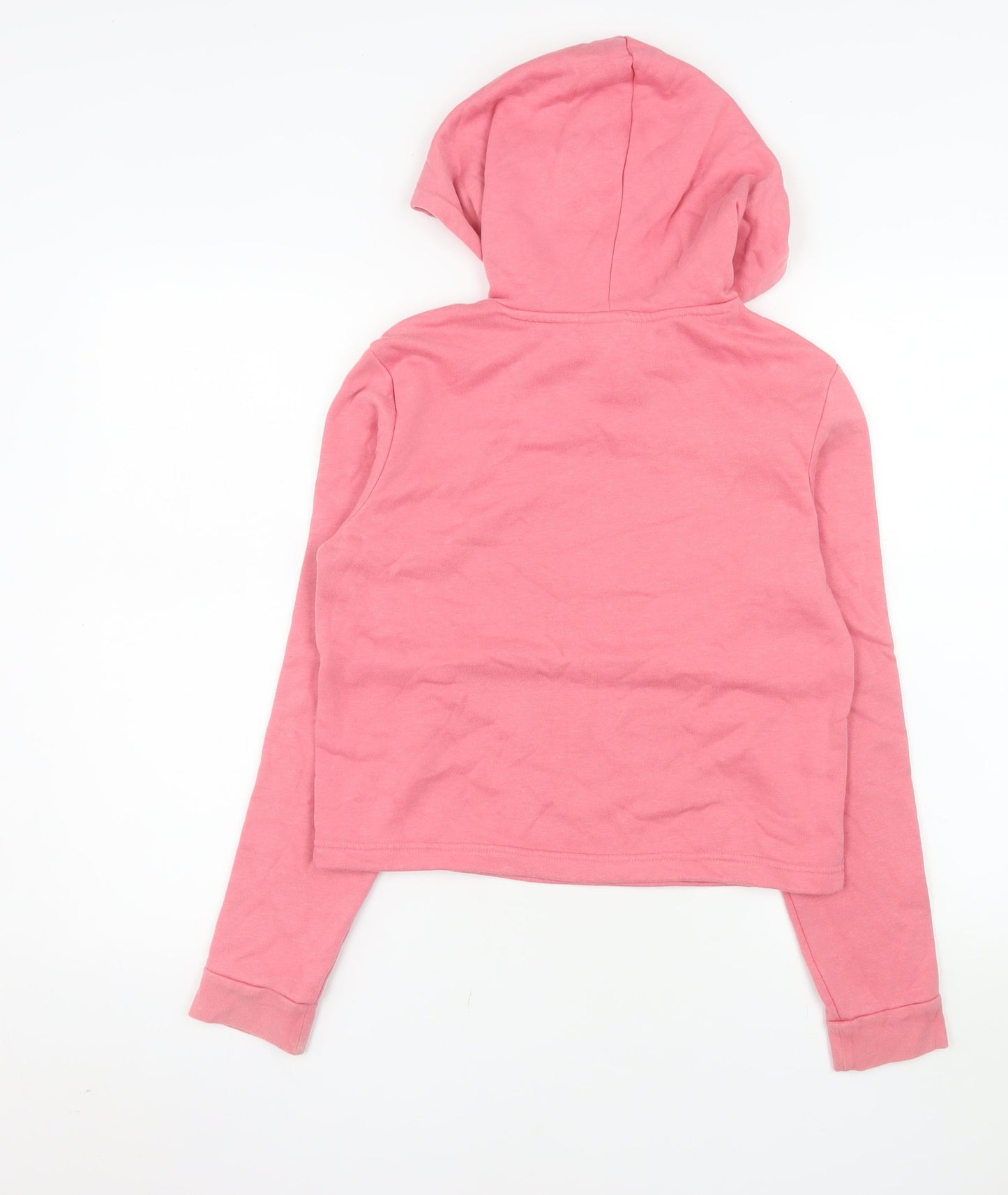 Adidas Womens Pink Pullover Hoodie XS Logo Hooded Sweatshirt
