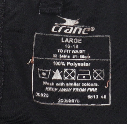 Crane Women’s Black Polyester Ankle Leggings Size 16-18