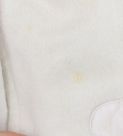 Zoe Women Ivory Wool Hooded Duffle Coat Size 14