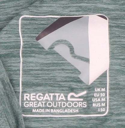 Regatta Men's Green Short Sleeve Polyester Crew Neck T-Shirt M
